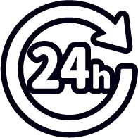 24hを表したアイコン